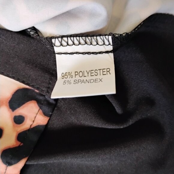 Woman's Over Apparel Blouse Leopard Print Loose Fit Formal Casual Size Small - Picture 10 of 10
